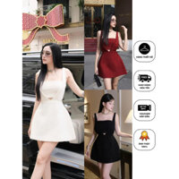 [ANIMO FASHION] Set đầm dạ kèm áo quây dáng A cá tính nổi bật