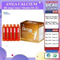 Anka Calcium D3 MK7 – Bổ sung canxi và Vitamin D3, K2 cho trẻ từ 1 tuổi trở lên, hộp 4 vỉ x 5 ống x 10ml