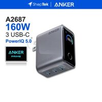 ANKER Anker Prime Charger 160W - A2687 | 3 Ports, Smart Display