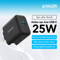 Anker Bộ sạc nhanh USB-C 25W có thể gập lại Ace A2058