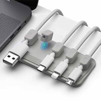 Anker Cable Management, Magnetic Cable Holder, Desktop Multipurpose Cord Keeper, 5 Clips for All Type of Cable