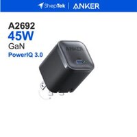 ANKER Nano Charger 45W - A2692 - Cốc sạc nhanh GaN PowerIQ 3.0