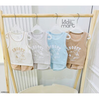 Anmina - Bộ ba lỗ sợi tre thun lạnh mềm mát cho bé in chó Snoopy AMI0356