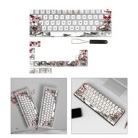 Ann Plum Blossom Keycaps CherryProfile cho QWERTZ AZERTY 61 64 67 68 Phím Bàn Phím