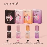 Annafris 0.5-2s Keo Nối Mi 5ml Nhanh Khô Không Mùi Mùi Thấp Không Mô Phỏng Chuyên Nghiệp Lông Mi Giả Keo Dán Bộ