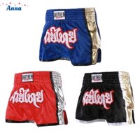 【Anna】Unisex For MMA Muay Thai Training Boxing Shorts Elastic Waist Breathable Fabric