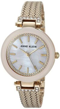 Anne Klein Women's Swarovski Crystal Accented Mesh Bracelet