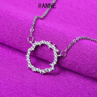 [Anne] Mặt dây chuyền phiên bản Hàn Quốc Xương đòn không đều dành cho nữ Vòng cổ bạc Trang sức nhẫn đơn giản
