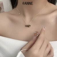 [Anne] Niche Thiết Kế Độc Đáo Trẻ Em Dễ Thương Dầu Nhỏ Giọt Dachshund Series Vòng Tay Xương Đòn Dây Xích Phụ Kiện Trang Sức Phù Hợp Hàng Ngày