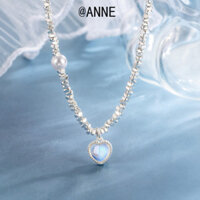 [Anne] Symphony Love Pearl Broken Silver Vòng cổ nữ Bàn bạc gãy Hai chuỗi xương đòn phù hợp