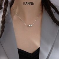 [Anne] Vòng cổ mặt dây chuyền vòng xoắn 925 mạ bạc Nữ Xương đòn Dây chuyền xương rắn Quà tặng Niche đơn giản