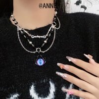 [Anne] Vòng cổ mắt quỷ xanh đơn giản độc đáo thời trang phù hợp với mọi phong cách hợp thời trang