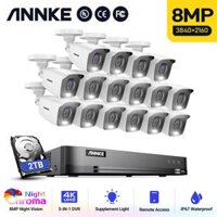 Annke E1600 4K IP67 Bộ giám sát camera quan sát trong nhà ngoài trời