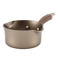 Anolon Advanced Hard Anodized Nonstick Sauce Pan/Saucepan, 1 Quart, Light Brown
