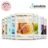 [Anskin] Face sheet mask (13 loại) | Mặt nạ cao su gói mặt nạ dưỡng da collagen anskin essence số 1 hàn quốc