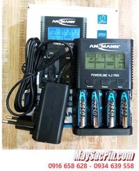 Ansman Powerline 4.2Pro _ Bộ sạc kèm 4 pin sạc Ansman AA2850mAh 1.2v