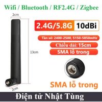 Anten 2.4G/5.8Ghz 10dBi 15cm lỗ trong, anten wifi, zigbee