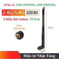 ANTEN 2.4G/5.8GHz 10DBI 19.5CM KIM TRONG NHỌN, ANTEN WIFI, ZIGBEE