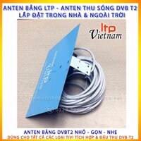 ANTEN BẢNG LTP THU SÓNG TRUYỀN HÌNH SỐ DVB-T2 KÈM DÂY 13met DÙNG CHO TIVI TÍCH HỢP VÀ ĐẦU THU DVB-T2 (xanh)