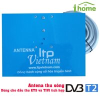 Anten bảng thu sóng DVB T2 TLP kèm 13m dây đồng trục có sẵn jack cắm