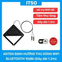 Anten định hướng thu sóng WIFI Bluetooth 10dBi (Lỗ bên trong) – Dây 1,2m