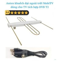 Anten thu sóng DVB T2 có mạch khuếch đại Hoành Kiến Đạt, anten  tặng cáp nguồn