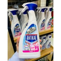 Antikal - Chai xịt dung dịch tẩy cặn bám trên inox trong nhà tắm