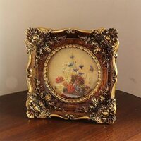 Antique Style Photo Frame Picture Frame Cards Display - 11x11CM Square