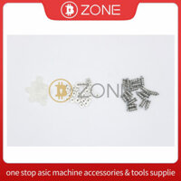 Antminer T17 S17Pro S17 + T17 + T17E Bộ phận tản nhiệt 240 miếng / Bao gồm ốc vít Đai ốc Vòng cao su Lò xo mỗi 80 chiếc