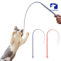 Antyfron 1 Bộ Mèo Teaser Dính Mô Phỏng Đuôi Chuột Cây Đũa Phép Bộ Đồ Chơi Silicon Đuôi Dài Đồ Chơi Tương Tác Cho Thú Cưng