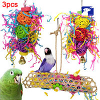 Antyfron 3 Thú Cưng Chim Vẹt Chuông Mây Bóng Treo Leo Lồng Cắn Nhai Răng Hàm Đồ Chơi