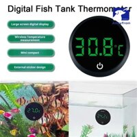 Antyfron Bể Cá Nhiệt Kế Kỹ Thuật Số Màn Hình LED Nhiệt Kế Bể Cá Không Dây Dính Thiết Kế Terrarium Đo Nhiệt Độ Nước