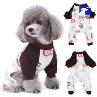 Antyfron Đáng Yêu Nhiều Màu Sắc In Hình Khỉ Áo Liền Quần Cho Chó Con Đồ Ngủ Bộ Đồ Ngủ Quần Áo Thú Cưng