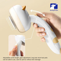 Antyfron Tự Vệ Sinh Thú Cưng Lược Để Rụng Da Thân Thiện Với Mèo Bàn Chải Lông Chó Con Dụng Cụ Tẩy Lông Bàn Chải Massage Lược