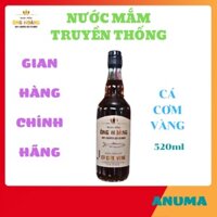 ANUMA - Nước Mắm sạch cao cấp cá cơm truyền thống Ông Hoàng cá cơm vàng 520ml