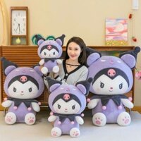 ANVIHOME Gấu bông Kuromi Tím Cổ Đen sang trọng đủ size Đồ chơi quà tặng sinh nhật cho trẻ em