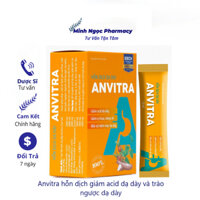 Anvitra hỗn dịch giảm acid dạ dày và trào ngược dạ dày thực quản hộp 15 gói