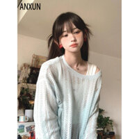 ANXUN áo len cardigan áo khoác cardigan Minimalist Fashion xu hướng thời trang WMJ2490T9E 38Z240915