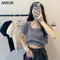 ANXUN áo len cardigan áo khoác cardigan Cổ điển Xu hướng Popular Trendy 71567A8D1B30D7A 38Z240918