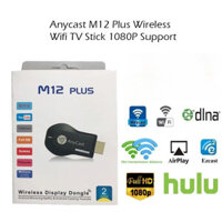 Anycast M12 / M9 / Plus TV không dây WiFi Dongle 1080P HDMI Airplay Miracast TV Stick Vận chuyển nhanh Pigflly