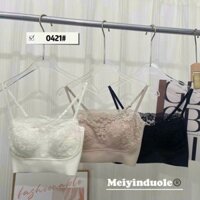 Áo 2 Dây Áo Bra RenThủy Lê Ren Mềm Có Đệm Ngực Nâng Ngực Tự Nhiên Mặc Trong Vest Blaser Đẹp