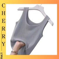 Áo 2 Dây Ba Lỗ Màu Trắng Áo Mặc Trong Mẫu Mới Xuân Hè Năm 2023 Tôn Dáng Cho Nữ CHERRY SHOP