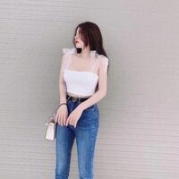 Áo 2 dây buộc nơ vai