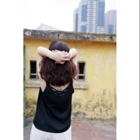 Áo 2 dây camisole ĐEN