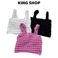 Áo 2 Dây Croptop Kiểu Dáng Bèo Nhún, Áo Mút Mỏng Mềm Mịn Thoáng Mát Ôm Sát Body King Shop B-2836