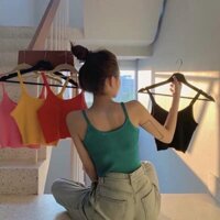 ÁO 2 dây croptop
