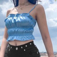 Áo 2 dây nhũ nhún bèo