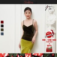 Áo 2 dây nhung nữ, bra camisole tập yoga gym thể thao thu đông cúp ngực có lót Hàn Quốc Selove N.A2D-01 - jisilk