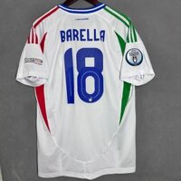 Áo 2425 Người hâm mộ Ý Tay ngắn sân khách CHIESA R.BAGIO BARELLA PIRLO dáng rộng thông gió nhanh khô Cổ điển chất lượng hàng đầu phiên bản Thái Lan của phong trào áo thun S-4XL