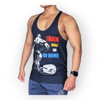 Áo 3 lỗ nam tập gym DO GYM SHOP form body đẹp, thun lạnh 4 chiều thoáng mát - ĐEN - XL 75 - 85kg dưới 1m85